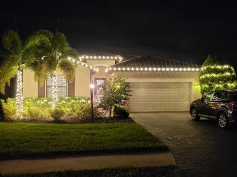 Holiday Lighting installed by Dirty South Illumination